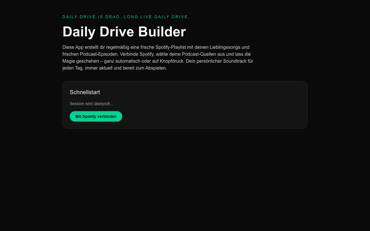 Daily Drive Builder